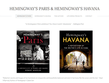 Tablet Screenshot of hemingways-paris.com